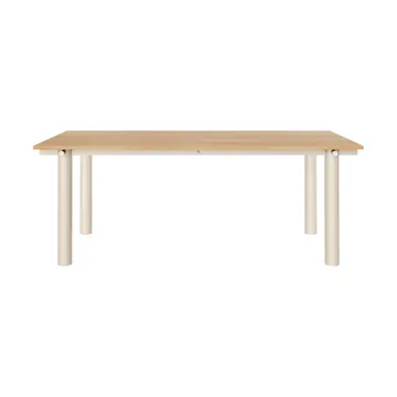 Atura dining table - Light cashmere oak veneer, 90x200 cm - Ferm Living