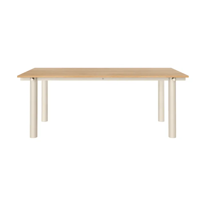 Atura dining table - Light cashmere oak veneer, 90x200 cm - Ferm Living