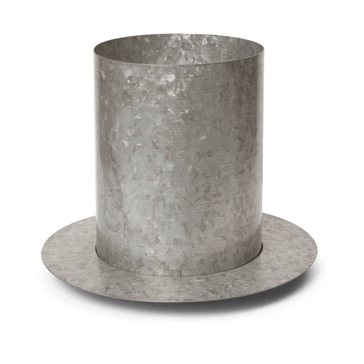 Auran flower pot medium 26,6 cm - Galvanized iron - ferm LIVING