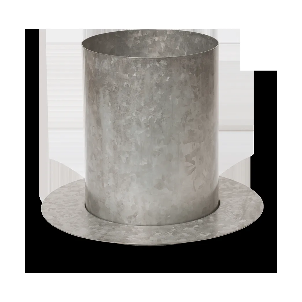 Ferm Living Auran flower pot small 21 cm Galvanized iron