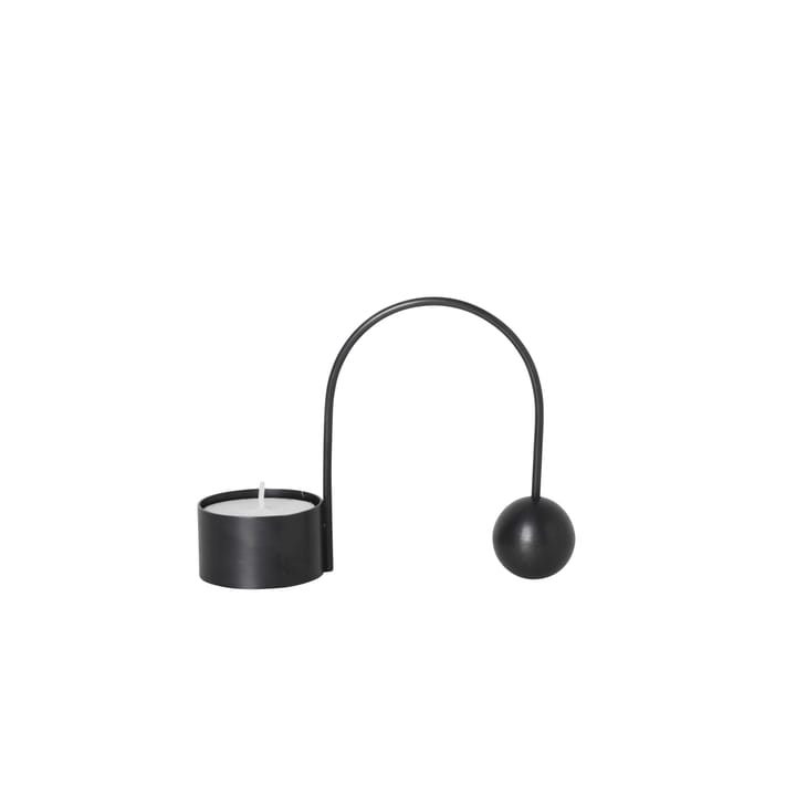 Balance black candle sticks - tea light - ferm LIVING