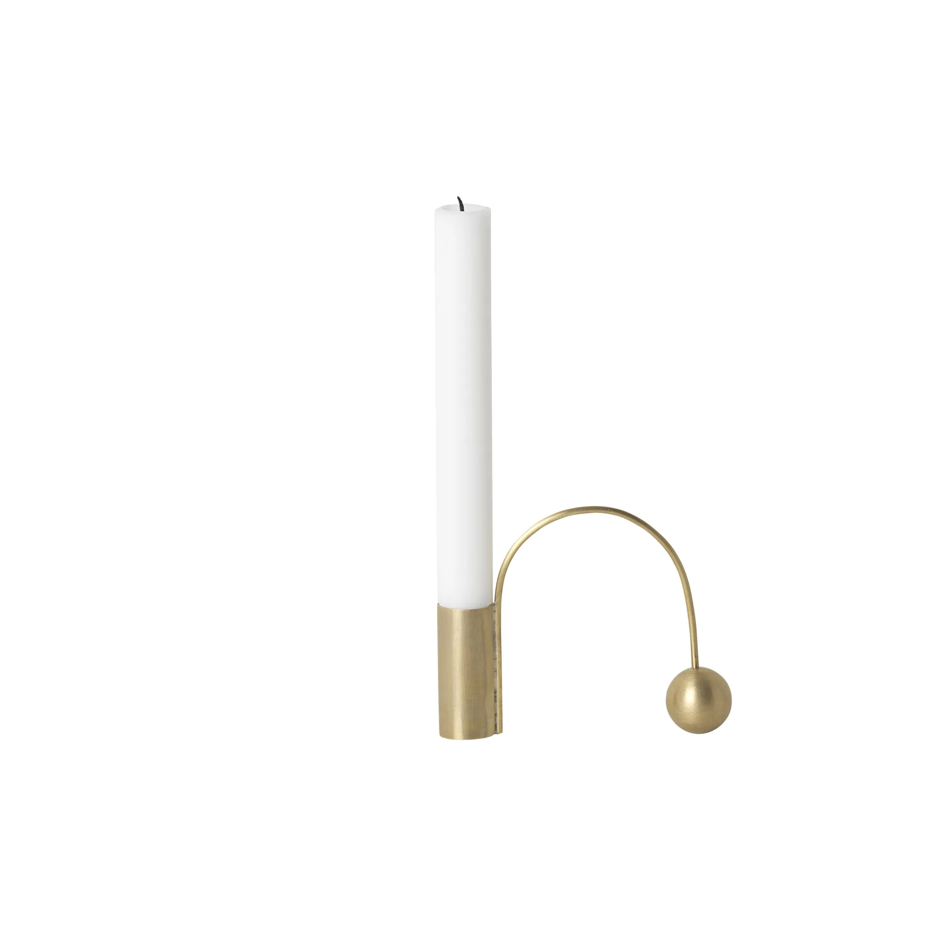 Balance brass candle holder, candle stick Ferm Living