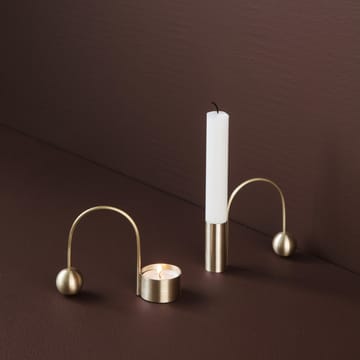 Balance brass candle holder - tea light - ferm LIVING