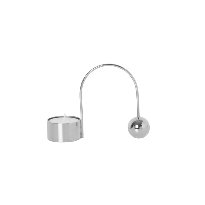 Balance chrome candle sticks, tea light Ferm Living