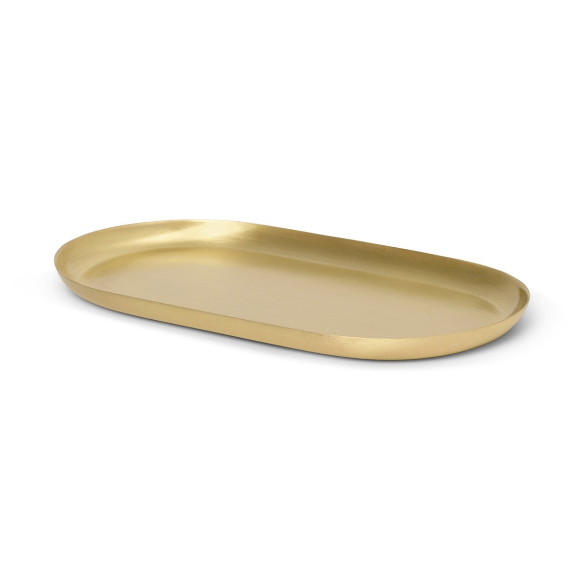 Ferm Living Basho tray 9x18 cm brass | Scandinavian Design | Trays | Gold-coloured