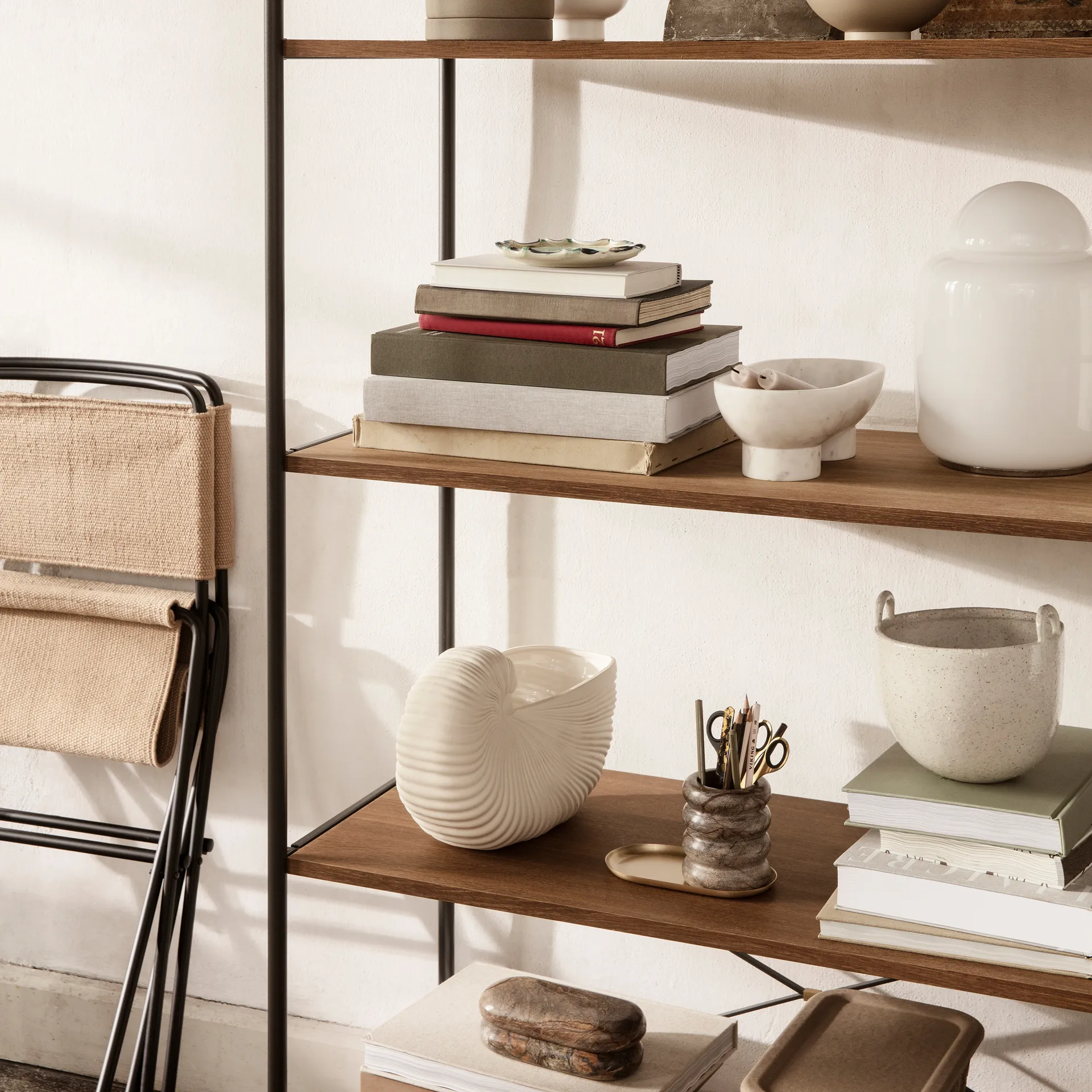 Basho tray 9x18 cm, brass Ferm Living