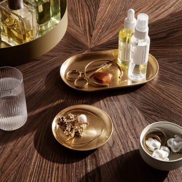 Basho tray 9x18 cm - brass - Ferm Living
