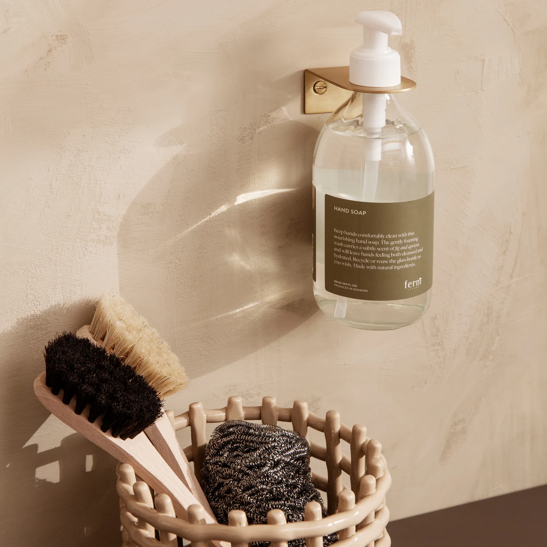 Basho wall hanger, brass Ferm Living