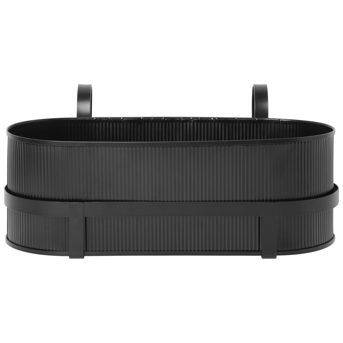 Ferm Living Bau balcony box Black | Scandinavian Design | Flower pots | Black