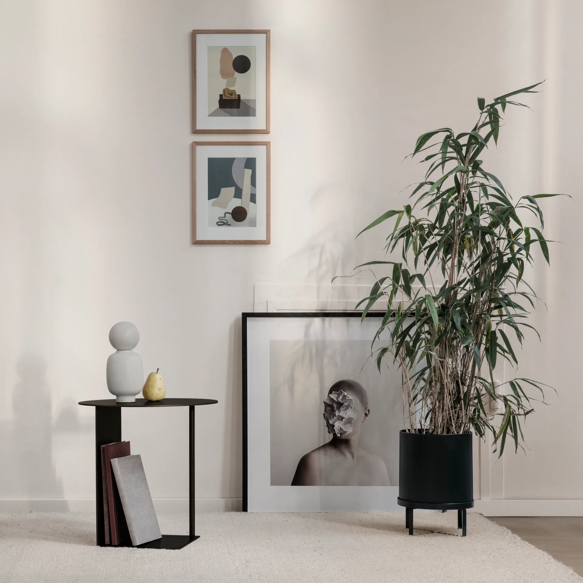 Bau flower pot large Ø28 cm, black Ferm Living