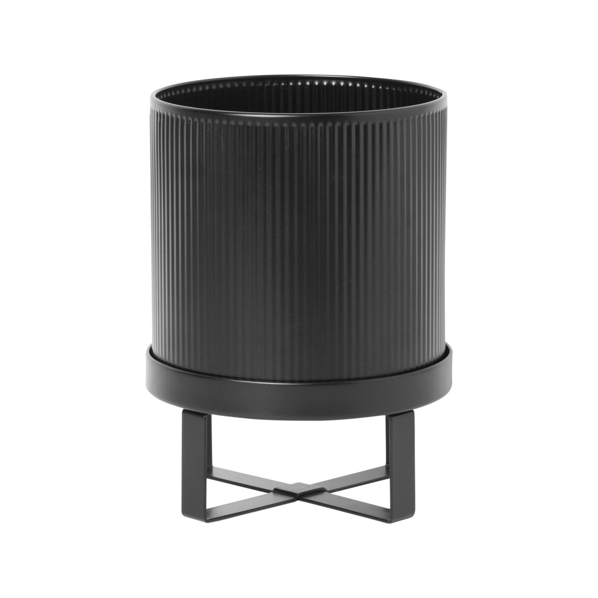 Ferm Living Bau flower pot small o18 cm Black | Scandinavian Design | Flower pots | Black