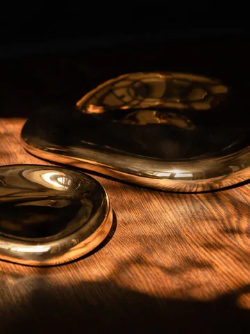 Bellure centrepiece decorative bowl Ø35 cm - brass finish - Ferm Living