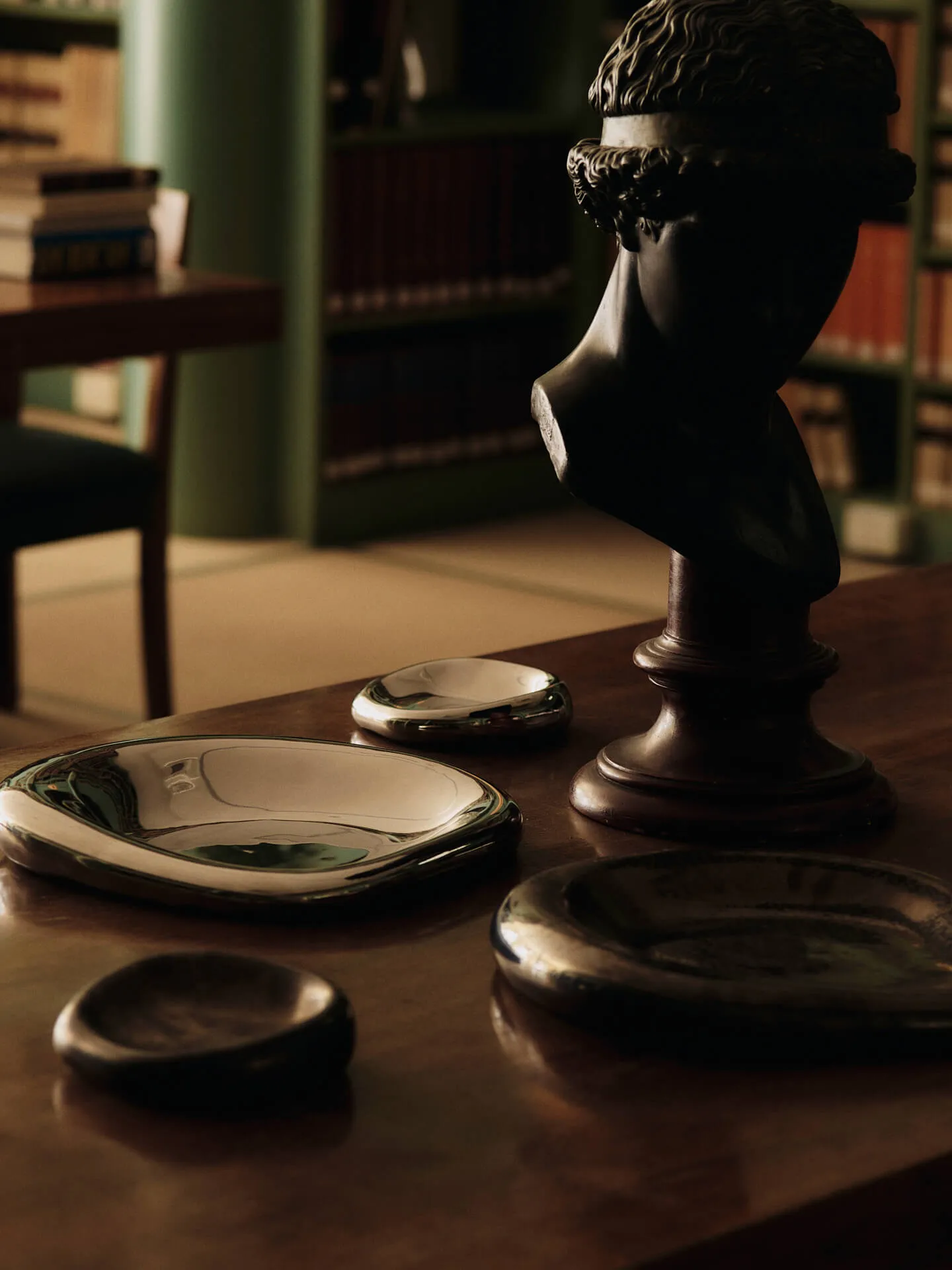 Bellure centrepiece decorative bowl Ø35 cm, Silver Ferm Living