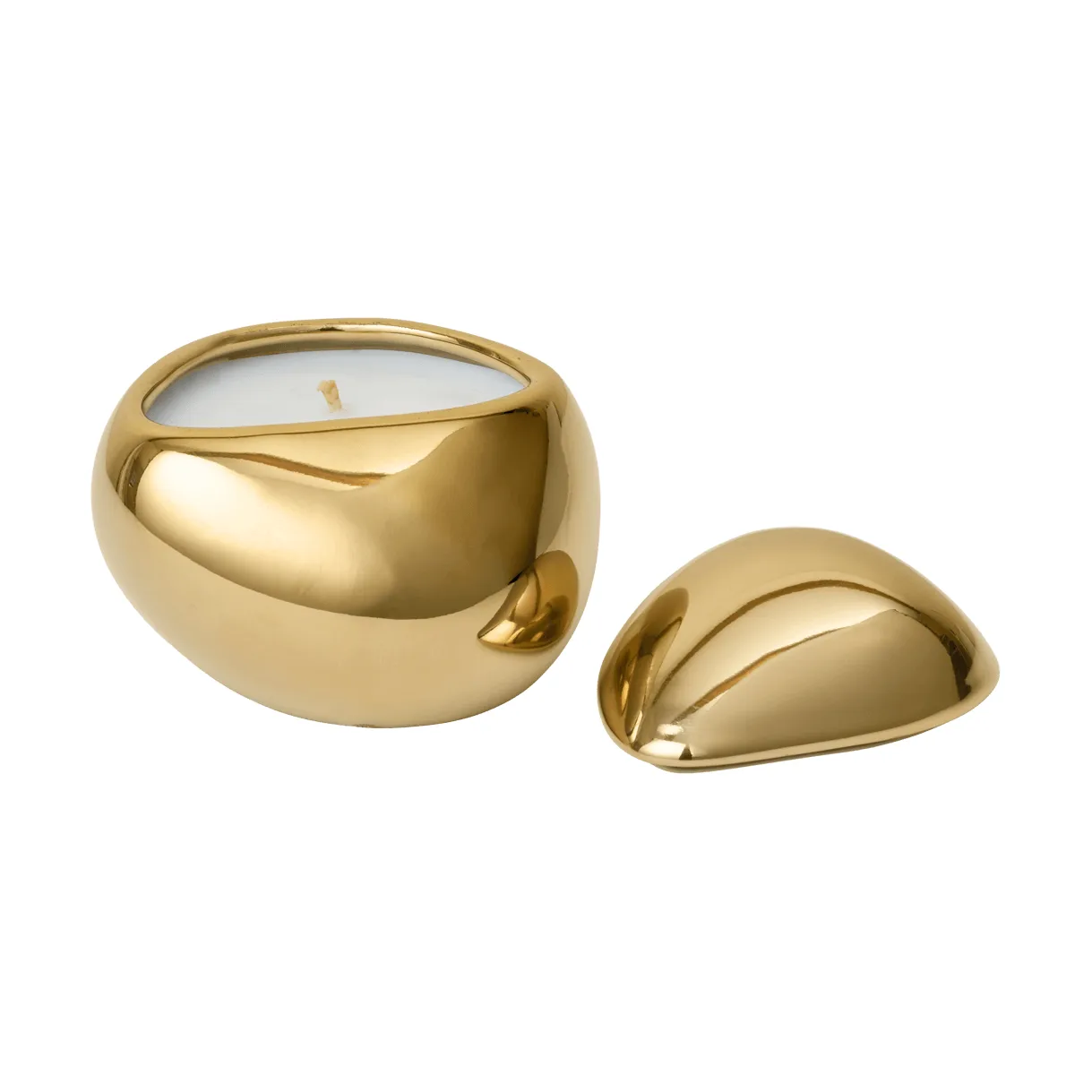 Bellure scented candle 40 h, brass finish Ferm Living