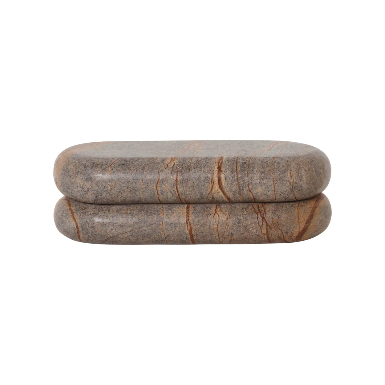 Ferm Living Bendum storage box brown marble | Scandinavian Design | Storage jars | Brown