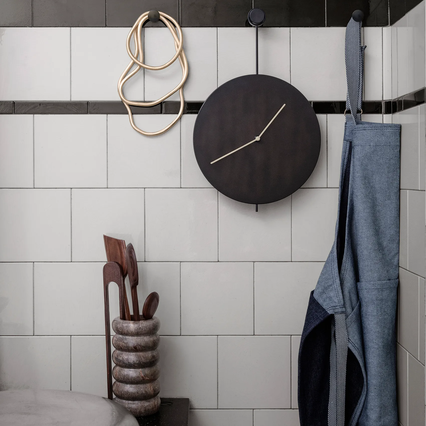 Bendum vase, brown marble Ferm Living
