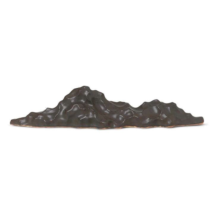 Berg ceramic sculpture black - low - ferm LIVING