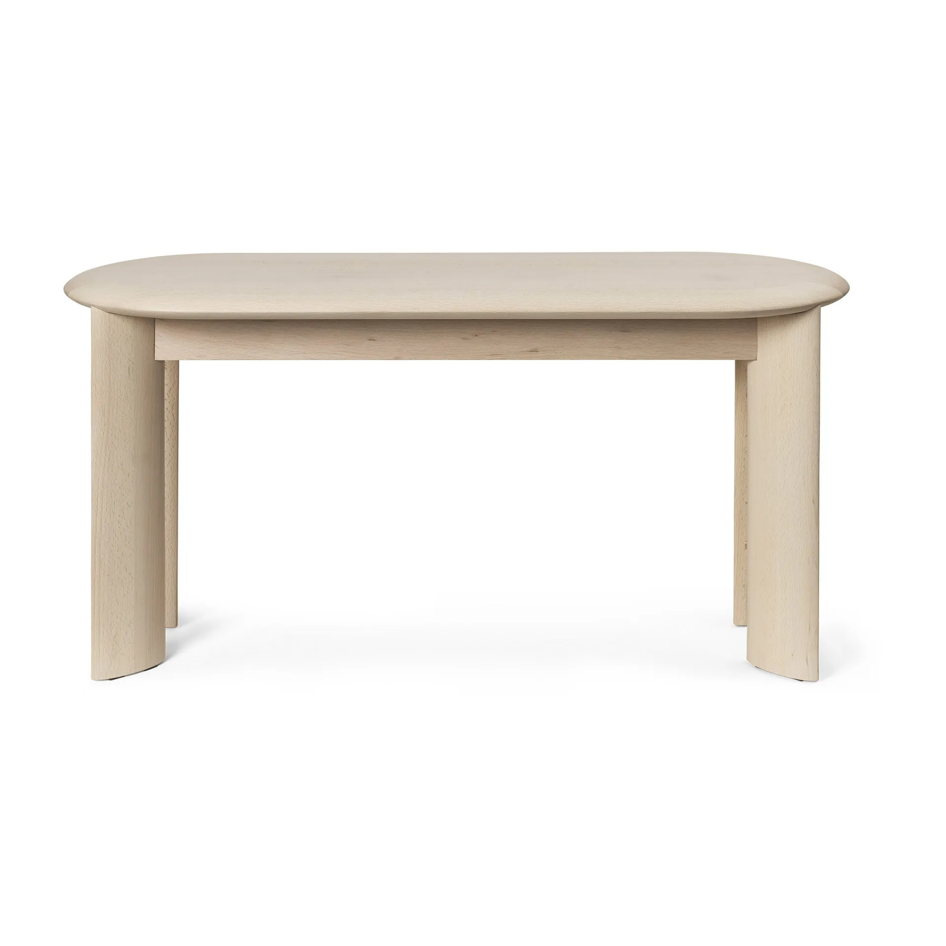 Bevel bench 90 cm, White-oiled beech Ferm Living