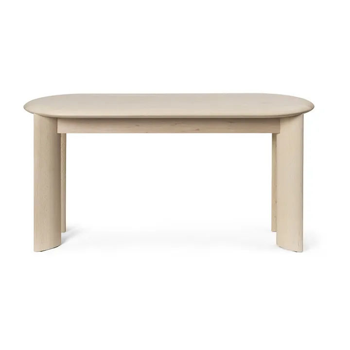 Bevel bench 90 cm - White-oiled beech - Ferm Living