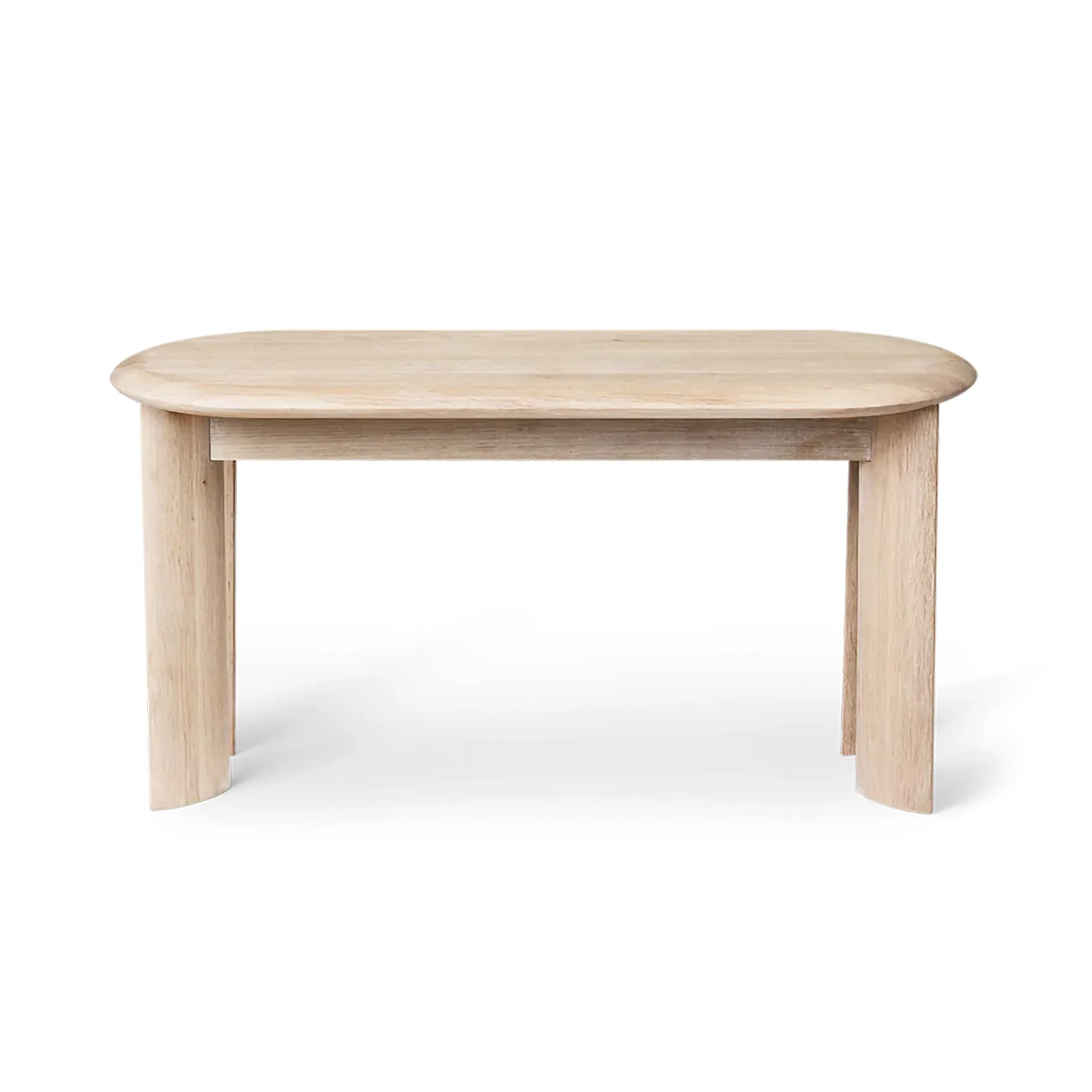 Bevel bench 90 cm, White-oiled oak Ferm Living