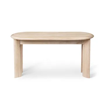 Bevel bench 90 cm - White-oiled oak - Ferm Living