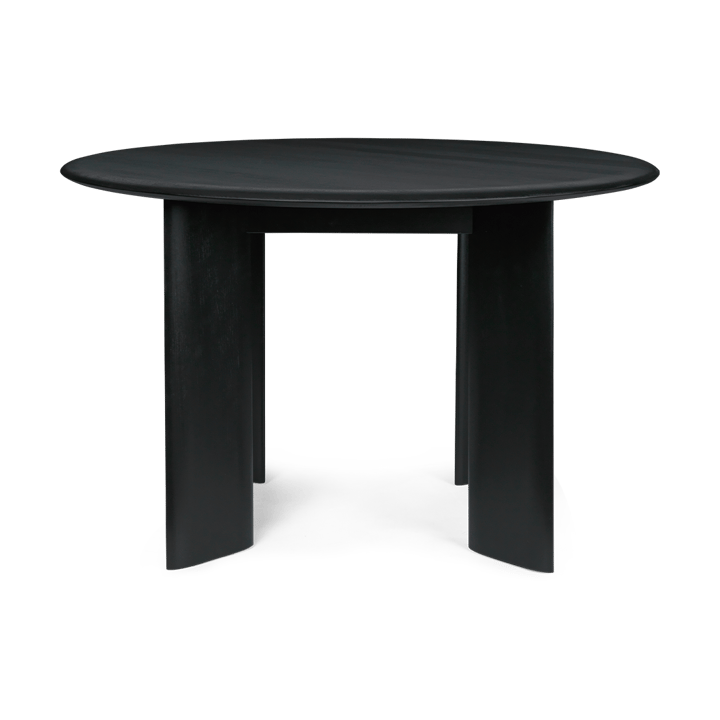 Bevel dining table Ø117 cm - Black Oiled Beech, Ø117 cm - ferm LIVING