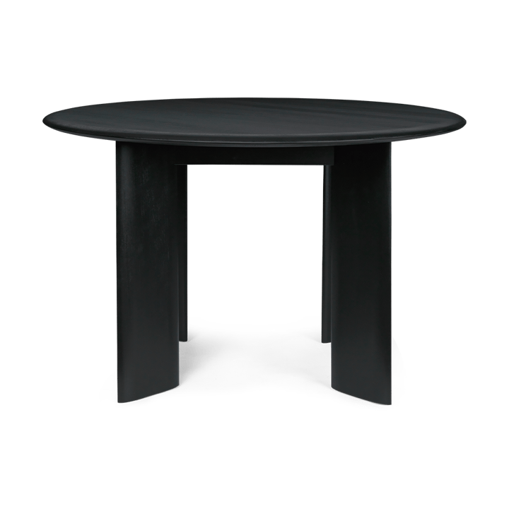 Bevel dining table Ø117 cm - Black Oiled Beech, Ø117 cm - Ferm LIVING