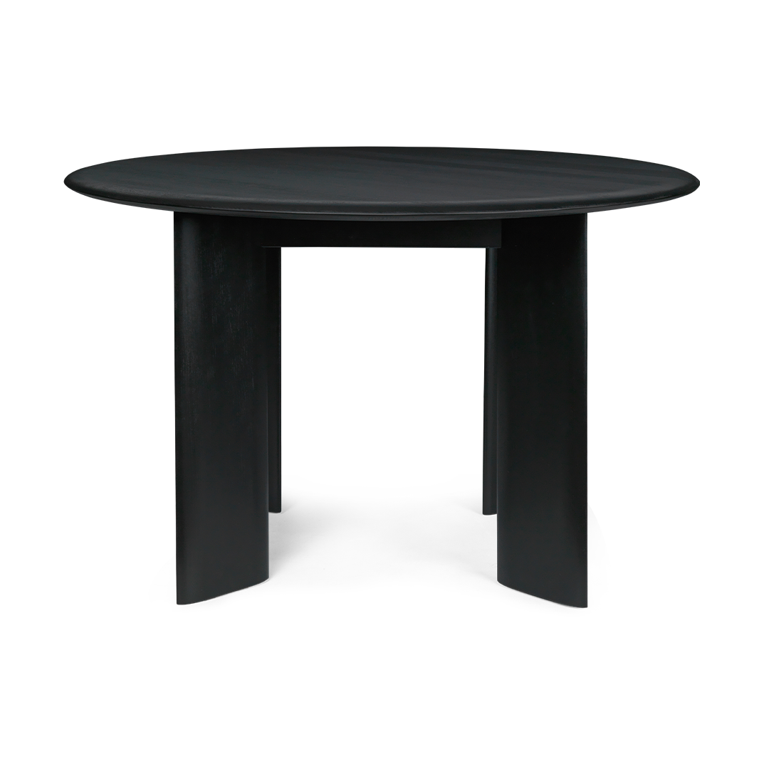 Ferm Living Bevel dining table o117 cm Black Oiled Beech, o117 cm