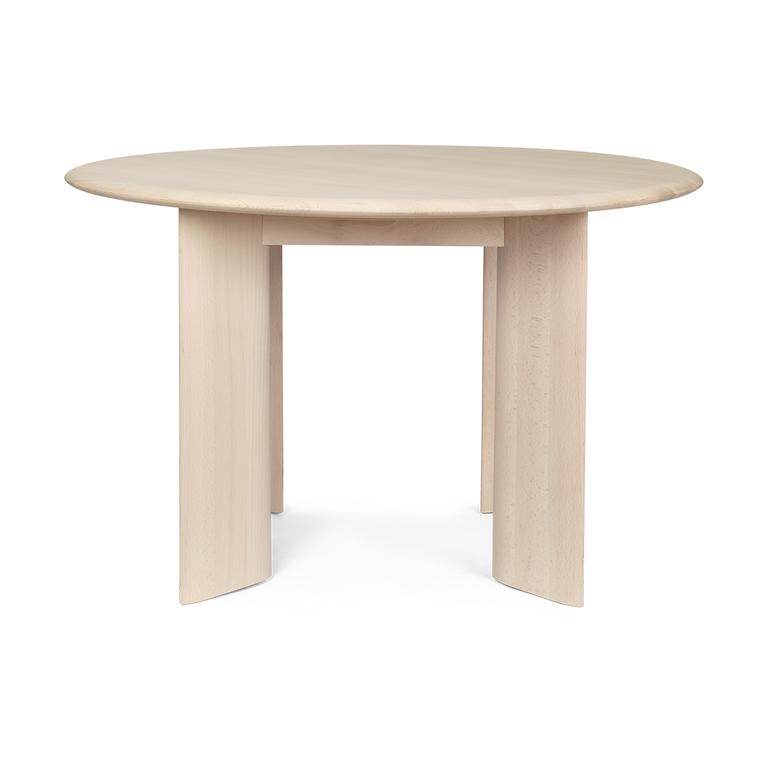 Ferm Living Bevel dining table o117 cm White Oiled Beech, o117 cm
