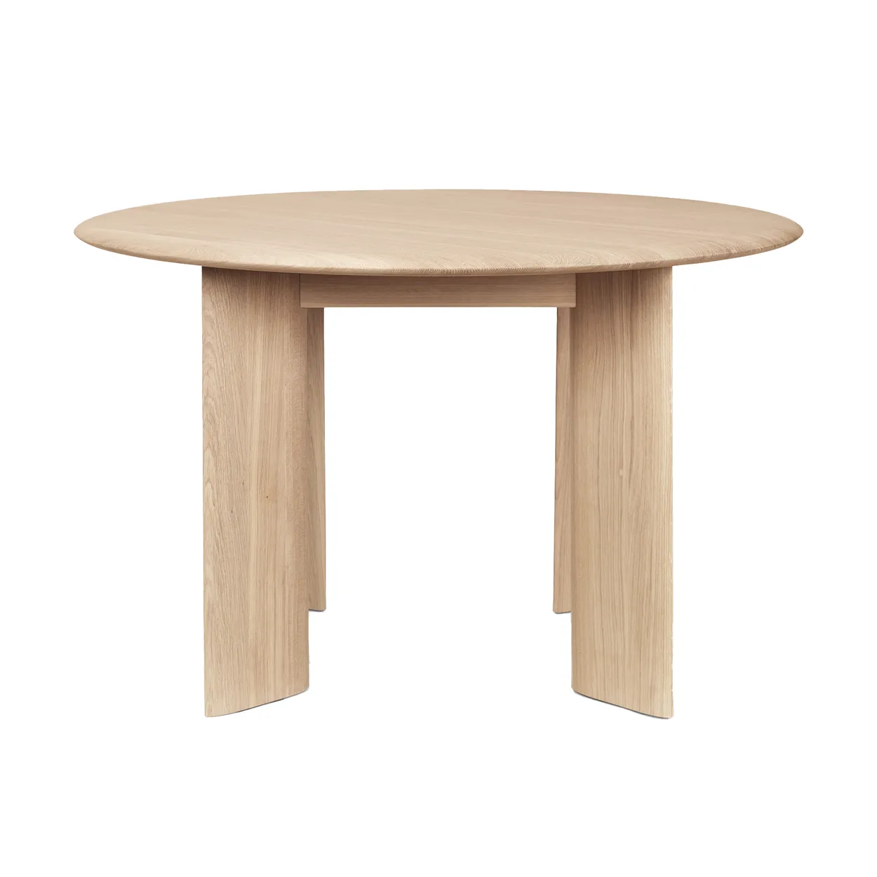 Ferm Living Bevel dining table o117 cm White-oiled oak