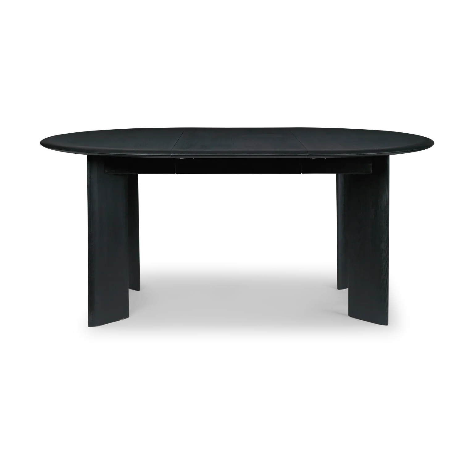 Bevel Extendable dining table, Black-oiled beech, incl. 2 extension leaf Ferm Living