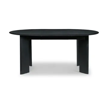 Bevel Extendable dining table - Black-oiled beech, incl. 2 extension leaf - Ferm Living