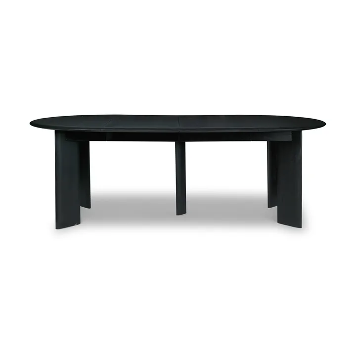 Bevel Extendable dining table - Black-oiled beech, incl. 2 extension leaf - Ferm Living