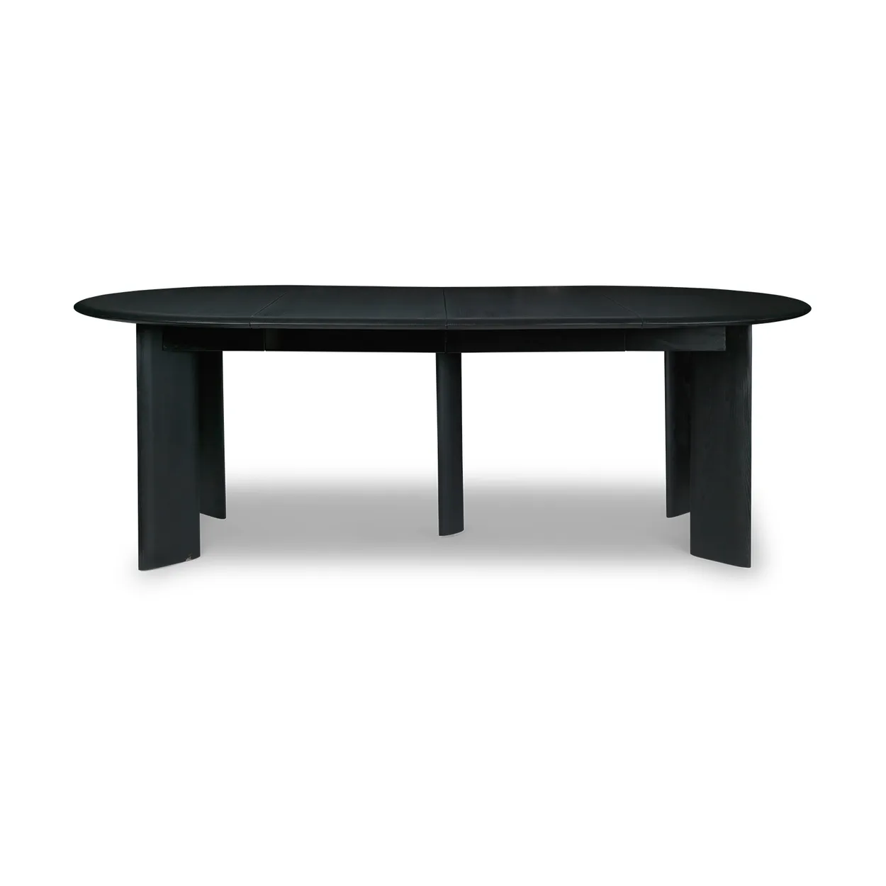 Ferm Living Bevel Extendable dining table Black-oiled beech, incl. 2 extension leaf