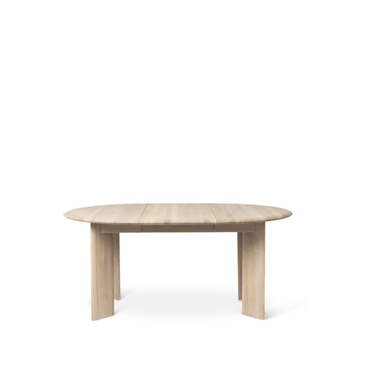 Bevel Extendable dining table - Oak white oiled. incl. additional disc á 50cm - Ferm LIVING