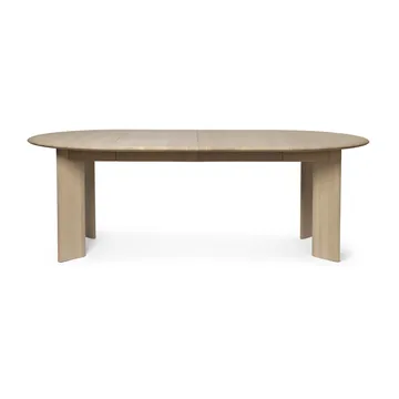 Bevel Extendable dining table - White-oiled beech, incl. 2 extension leaves - Ferm Living
