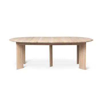 Bevel Extendable dining table - White-oiled oak. incl. 2 extension leaf - Ferm Living