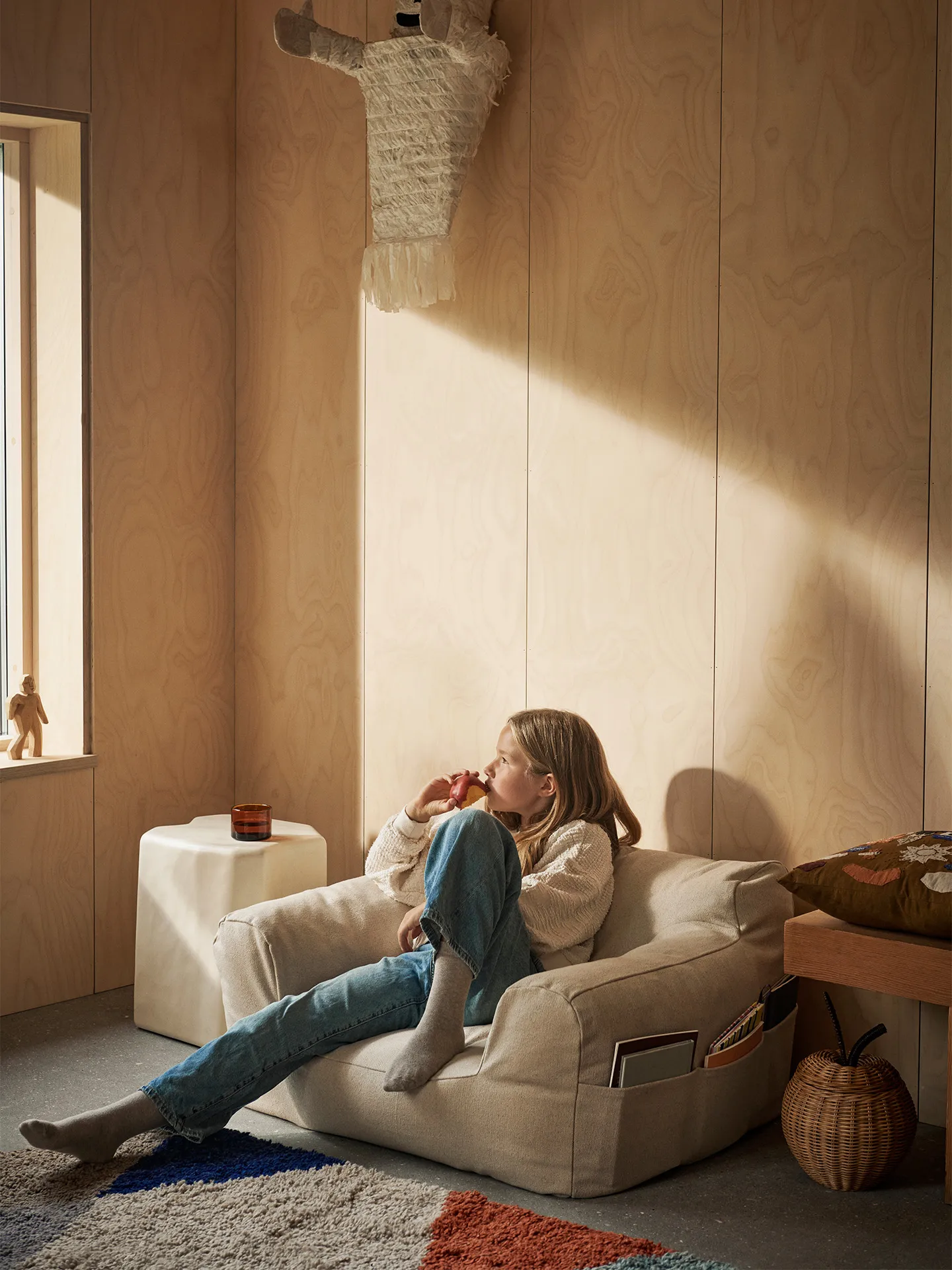 Billow bean bag armchair, Off-white Ferm Living
