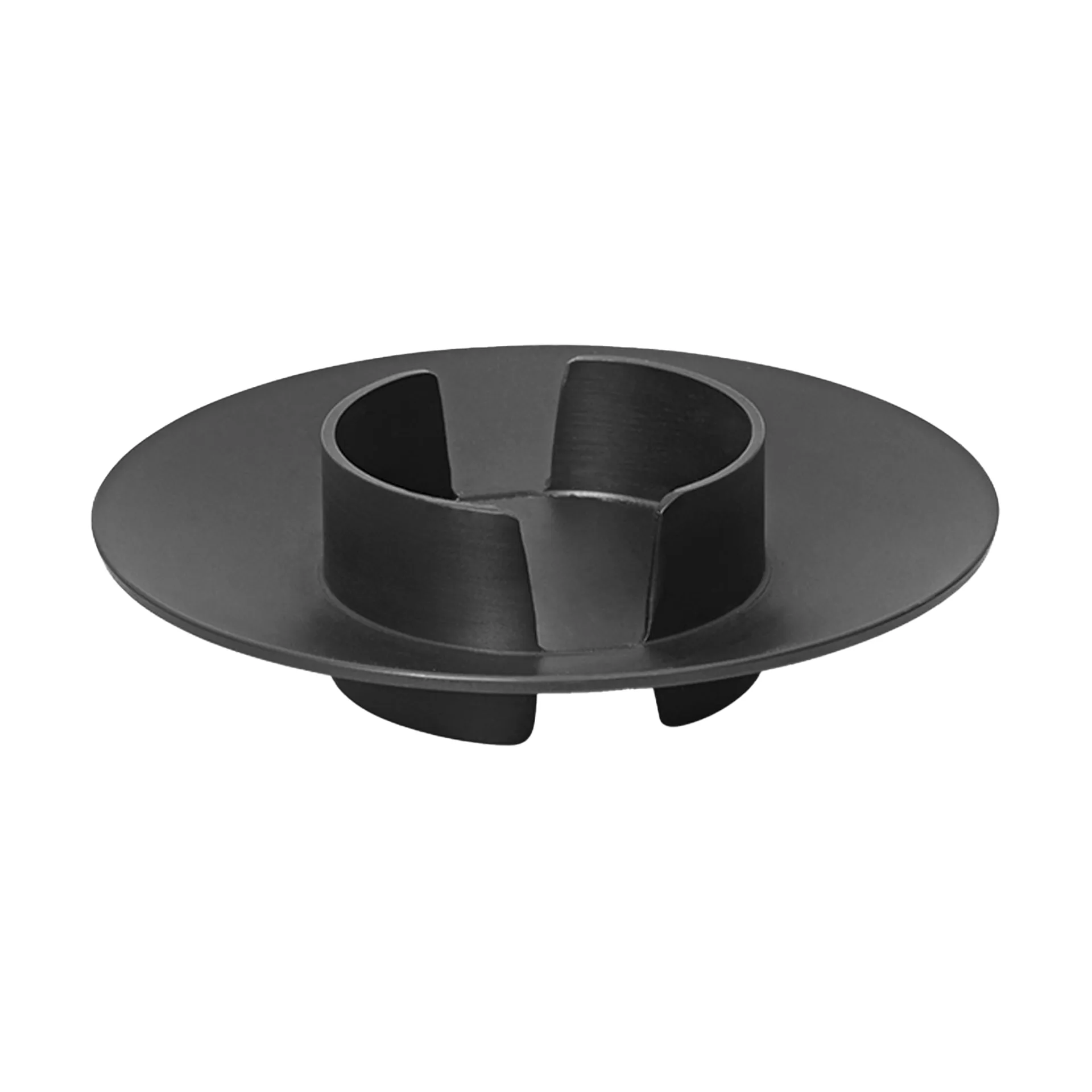 Blid block candle holder, Black brass Ferm Living