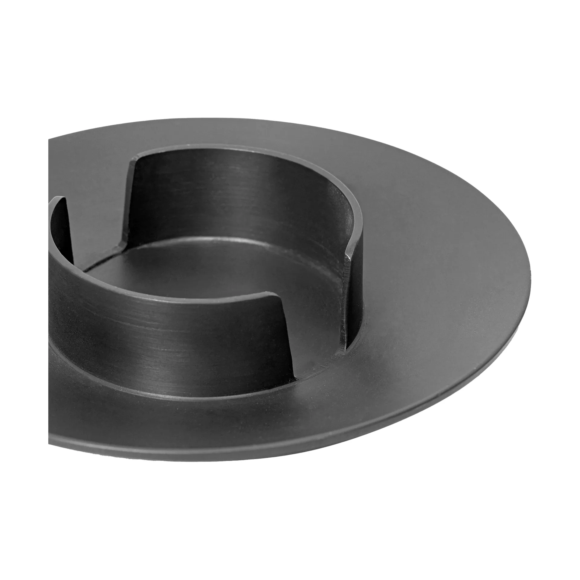 Blid block candle holder, Black brass Ferm Living