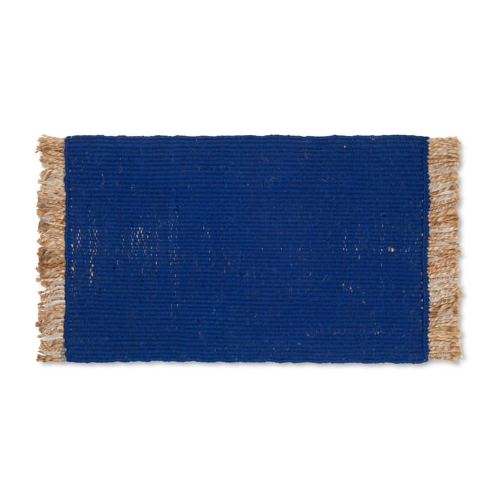 Blid door mat 80x50 cm - Blue - ferm LIVING