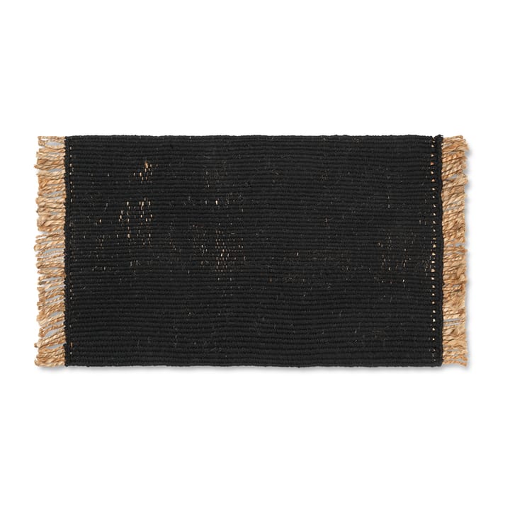 Blid doormat 50x80 cm - Black-natural - Ferm Living