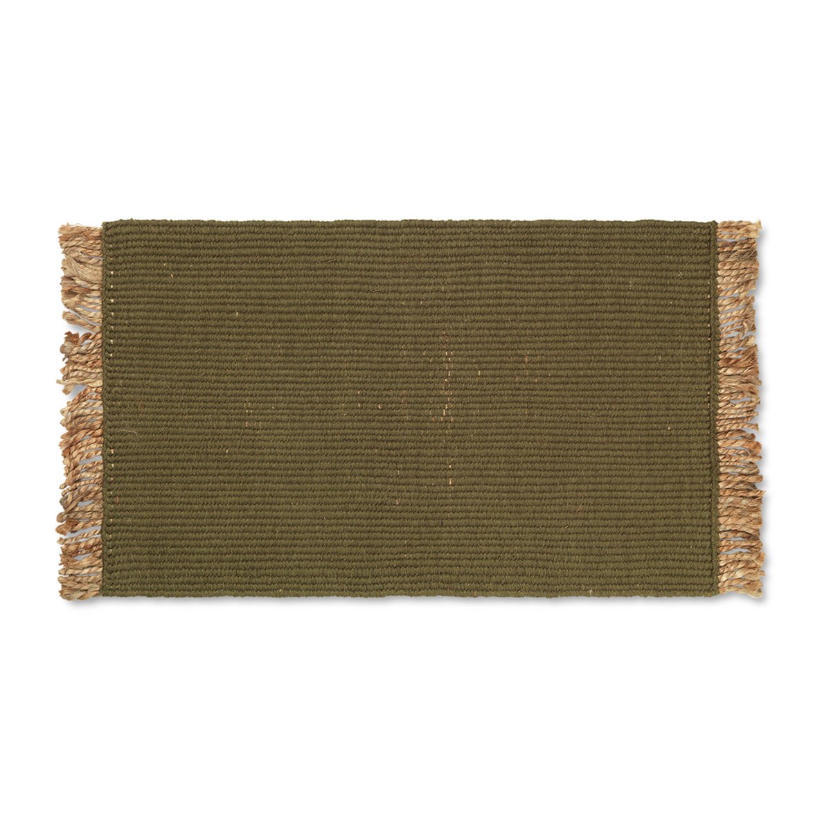 Ferm Living Blid doormat 50x80 cm Olive-natural | Scandinavian Design | Door mats | Green