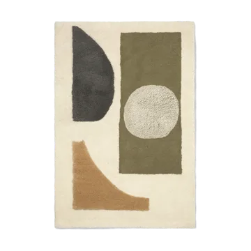Bloco tufted rug - Green-off white, 120x180 cm - Ferm Living