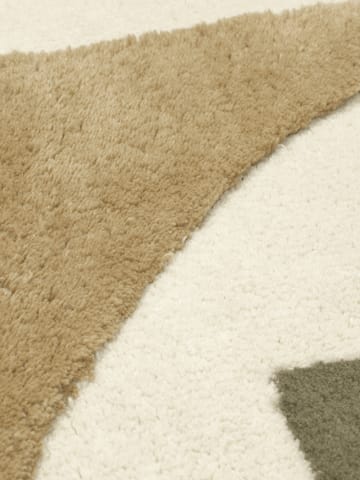 Bloco tufted rug - Green-off white, 80x120 cm - Ferm Living