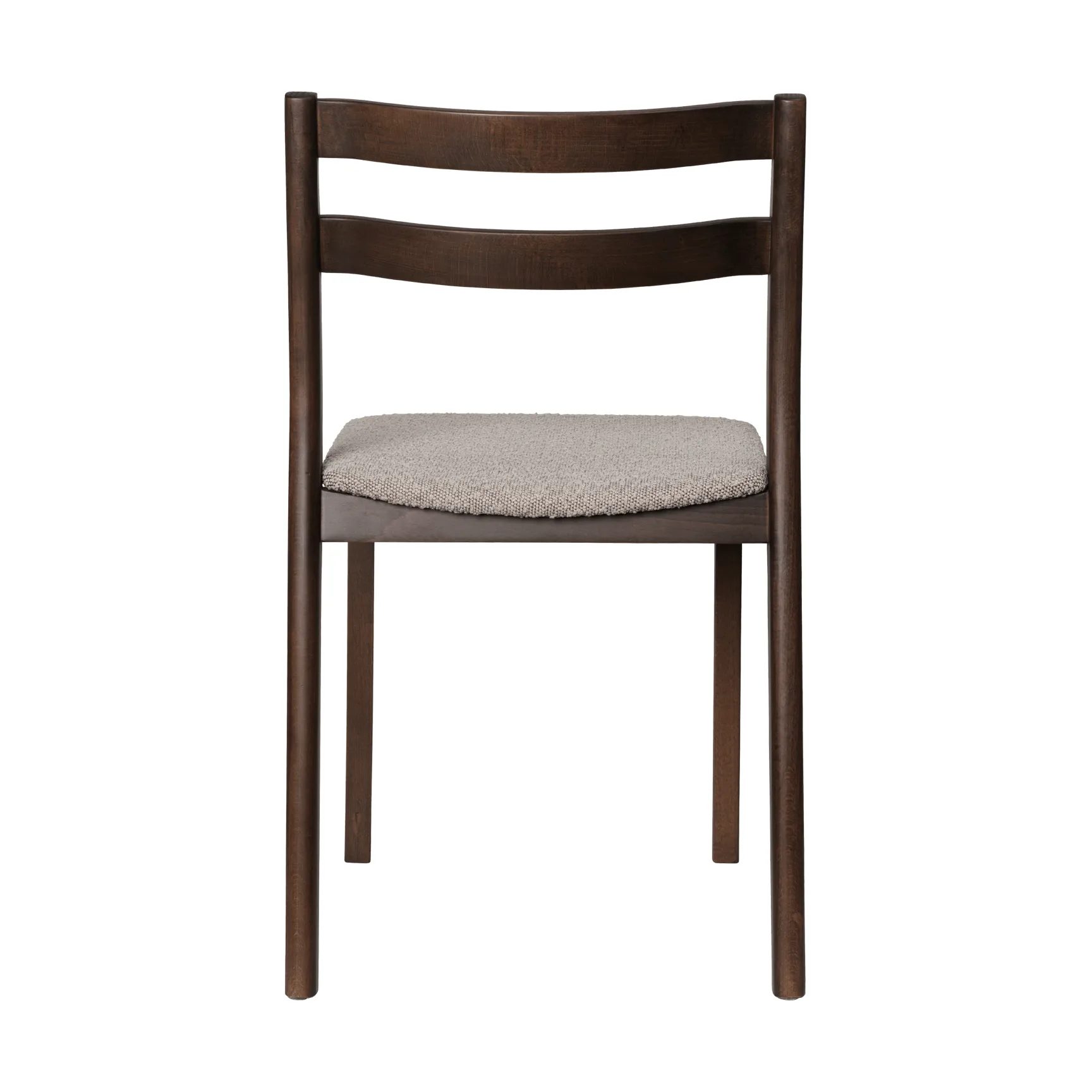 Boda chair, Upholstered seat rugged bouclé, dark stained oak-natural Ferm Living