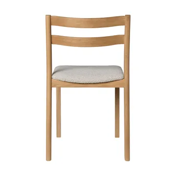 Boda chair - Upholstered seat rugged bouclé, oak-natural - Ferm Living