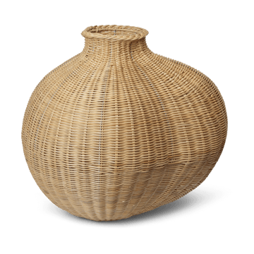Bola braided floor vase - Natural - Ferm Living
