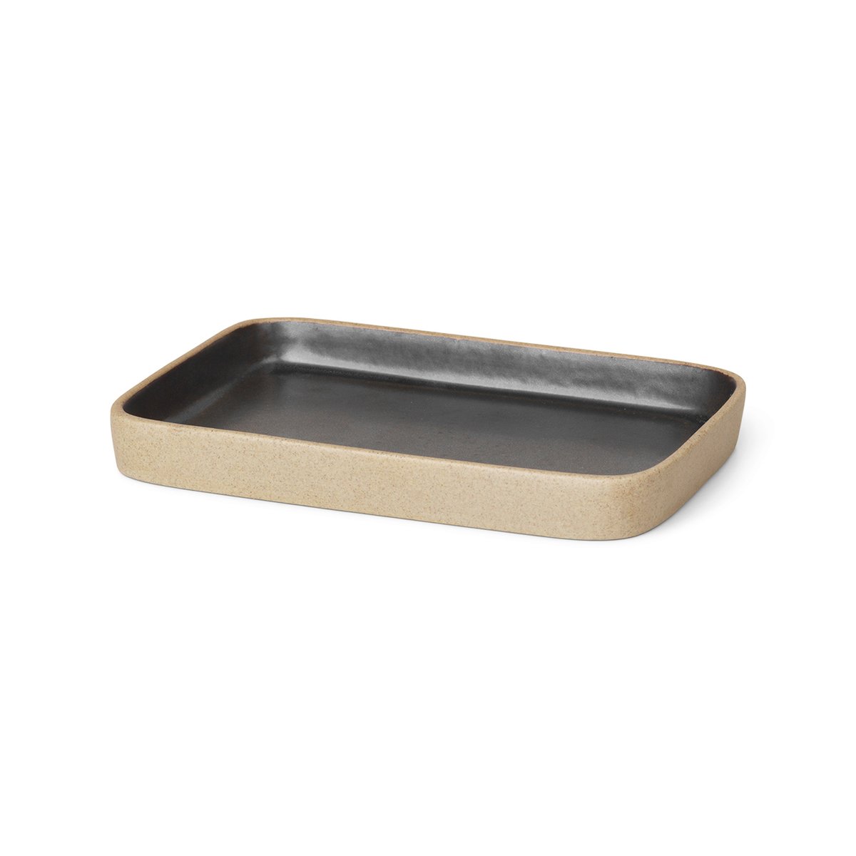 Ferm Living Bon decoration tray small beige-black | Scandinavian Design | Trays | Beige