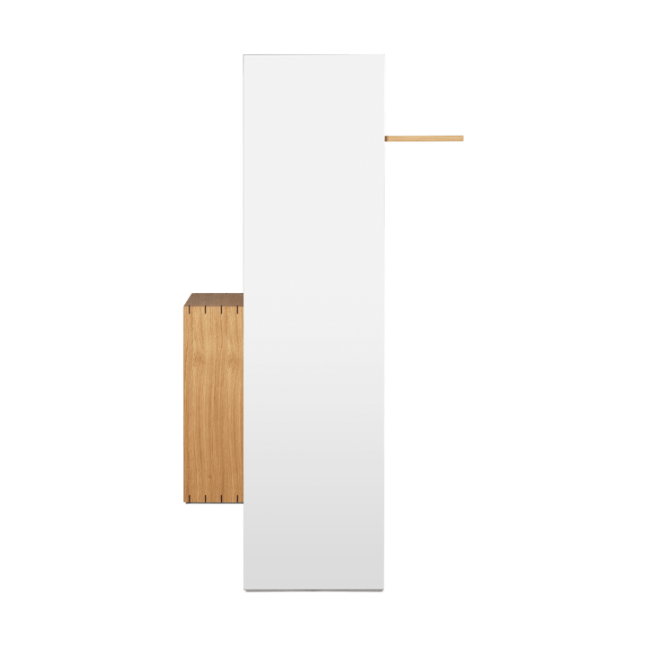 Bon hallway cabinet coat rack with mirror - Oiled Oak - ferm LIVING